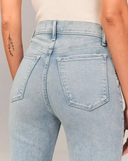 CurveContour - High Waisted Flare Jeans